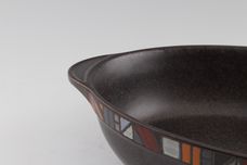 Denby Marrakesh Serving Dish Oval ,eared ,brown,plain handles 12 3/4" x 8" thumb 2