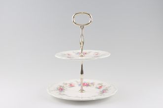 Sell Royal Albert Colleen 2 Tier Cake Stand 8 1/4 and 6 1/4"