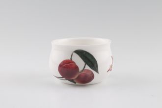 Queens Hookers Fruit Sugar Bowl - Open (Coffee) Peaches, plain inside rim 3"