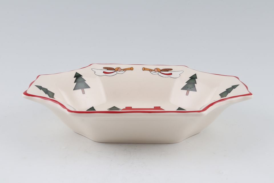 Masons Christmas Village Dish (Giftware) Octagonal, Sweet dish 6 5/8" x 4 7/8" x 1 3/8"
