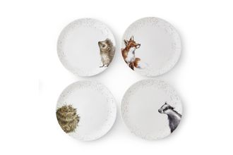Royal Worcester Wrendale Designs Dinner Plates - Set of 4 Coupe shape 26.7cm