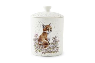 Royal Worcester Wrendale Designs Storage Jar + Lid Fox 14cm