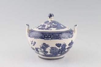 Wedgwood Willow - Blue Sugar Bowl - Lidded (Tea)