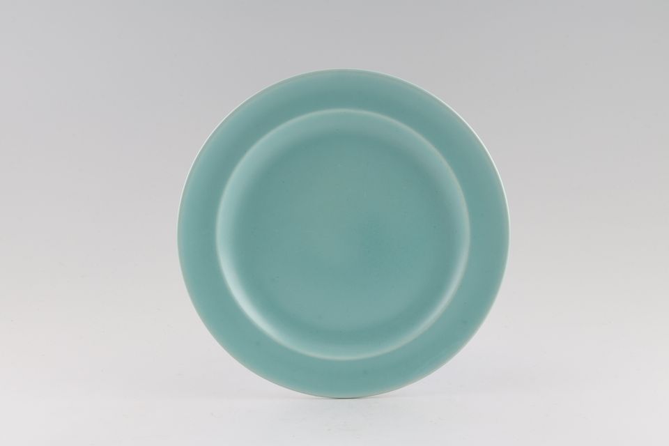 Poole Twintone Seagull and Ice Green Salad/Dessert Plate Rimmed 7 3/4"