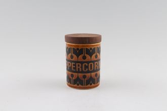 Hornsea Heirloom - Brown Spice Jar Peppercorn 2" x 2 1/2"