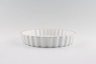 Sell Royal Worcester White and Gold Flan Dish 8"