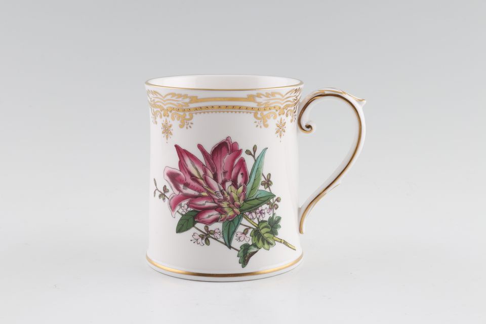 Spode Stafford Flowers - Y8519 Mug Salvia &Rhododendron / Dipteracanthus 3 1/8" x 3 5/8"