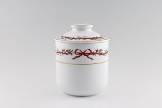 Sell Royal Worcester Holly Ribbons Storage Jar + Lid 5 3/4" x 6"