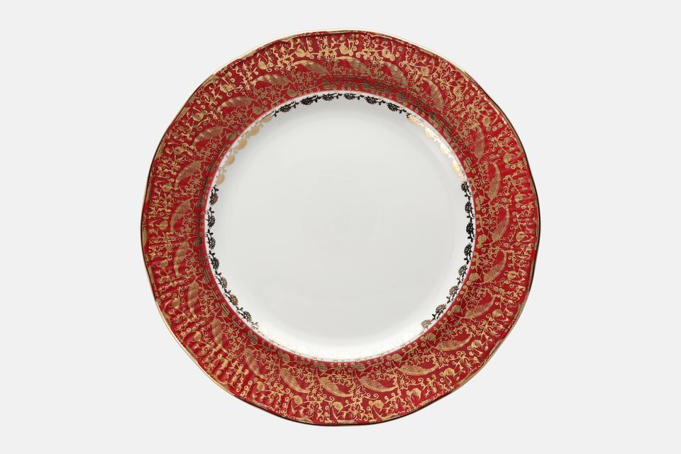 Elizabethan Sovereign - Red Dinner Plate 10 1/2"