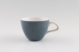 Poole Blue Moon Coffee Cup Pointed white handle 2 3/4" x 2"