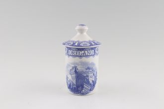 Spode Blue Room Collection Spice Jar Oregano, Note; Previously owned items do not have a seal on the lid.