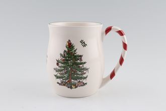 Sell Spode Christmas Tree Mug Peppermint - Candy Stripe Handle 3 1/4" x 4 1/4"