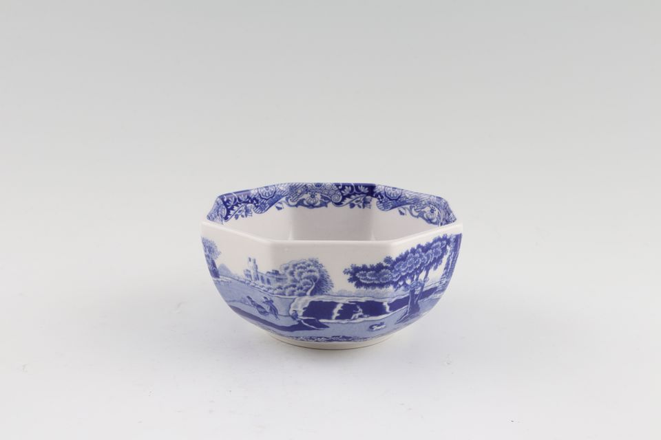 Spode Blue Italian Bowl (Giftware) Octagonal shape 3 5/8" x 1 3/4"