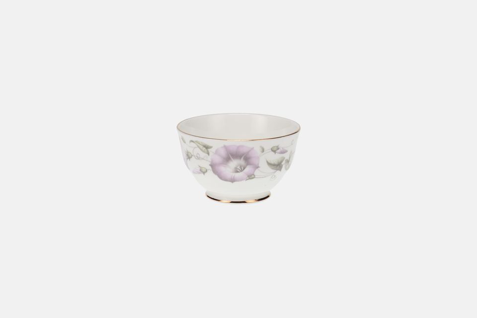 Duchess Morning Glory (Mauve Flowers) Sugar Bowl - Open (Coffee) 3 1/2" x 2 1/4"