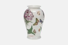 Portmeirion Botanic Garden - Older Backstamps Vase Canton Shape - Dianthus Barbatus, Sweet William 6 3/4" thumb 2
