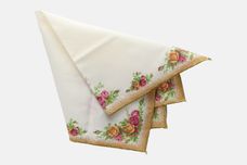 Royal Albert Old Country Roses - Made in England Napkins Cream background 17" thumb 1