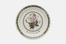 Portmeirion Botanic Garden - Older Backstamps Decorative Plate Helleborus Niger - Christmas Rose, Christmas 1993 8 1/2" thumb 1