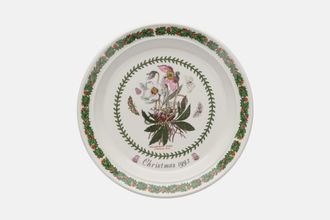 Sell Portmeirion Botanic Garden - Older Backstamps Decorative Plate Helleborus Niger - Christmas Rose, Christmas 1993 8 1/2"
