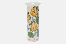 Portmeirion Botanic Garden - Older Backstamps Vase Gossypium Barbadense - Barbados Cotton Flower 5 1/8" thumb 3