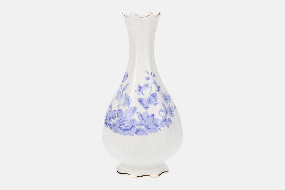 Aynsley Cottage Blue Bud Vase 7"