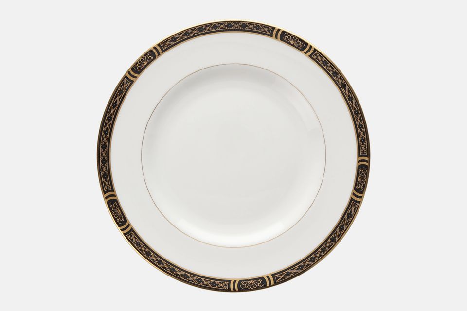 Royal Worcester Mountbatten - Black Breakfast / Lunch Plate 9 1/4"