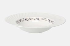 Royal Worcester Petite Fleur - Grey and Gold Rimmed Bowl 8" thumb 1