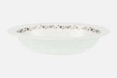 Royal Worcester Petite Fleur - Grey and Gold Vegetable Dish (Open) 10 1/2" thumb 1