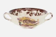 Palissy Game Series - Birds Soup Cup Pheasant and Woodcock, Quail on inside 5" x 2" thumb 1