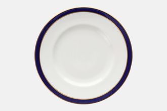 Sell Royal Worcester Howard - Cobalt Blue - gold rim Salad/Dessert Plate Made in England - No gold line in centre 8"