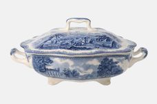Johnson Brothers Old Britain Castles - Blue Vegetable Tureen with Lid thumb 1