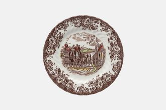 Johnson Brothers Coaching Scenes - Brown Tea / Side Plate Gate Keeper 7"