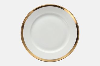 Sell Royal Worcester Gold Lustre Breakfast / Lunch Plate Narrow Gold Band 9 1/4"