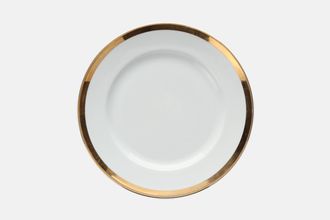 Royal Worcester Gold Lustre Salad/Dessert Plate Narrow Gold Band 8"