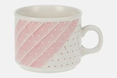 Churchill Shades - Pink Teacup Stripes 3 1/4" x 2 3/4" thumb 1