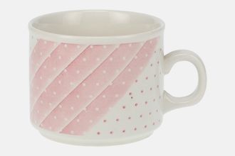 Churchill Shades - Pink Teacup Stripes 3 1/4" x 2 3/4"