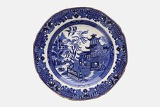 Burleigh Willow - Blue Tea / Side Plate With gold edge 7" thumb 1