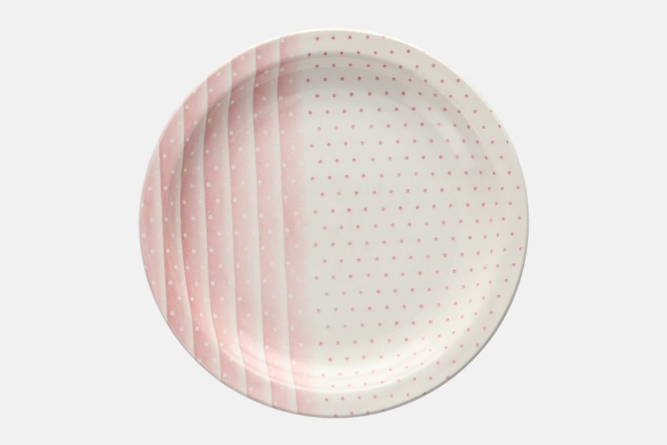 Churchill Shades - Pink Tea / Side Plate Stripes 6 1/2"