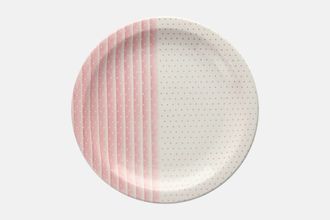 Churchill Shades - Pink Breakfast / Lunch Plate Stripes 9 1/2"