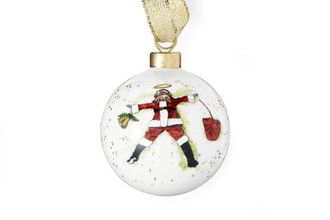 Kit Kemp by Spode Christmas Bauble Best in Snow 7.5cm