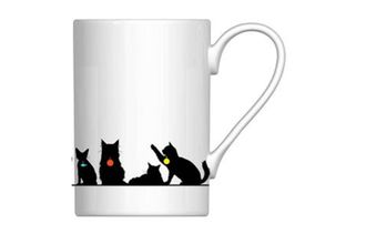 Portmeirion Mug Meirion Mug Silhouette Cat Friends 350ml