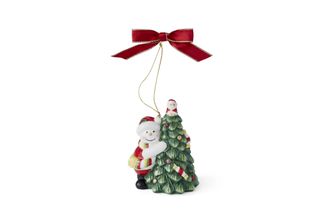Sell Spode Christmas Tree Ornament Tree Hugger Snowman 9cm