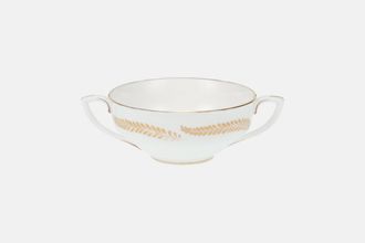 Royal Worcester Golden Bracken Soup Cup 2 handles