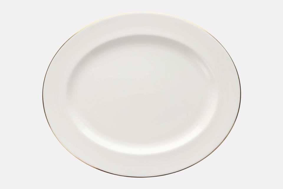 Royal Worcester Strathmore - White - Plain Oval Platter 15 1/2"