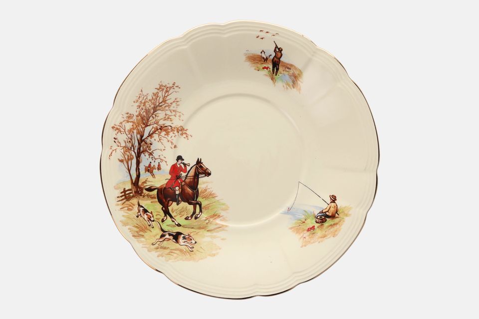 Meakin Country Life Cake Plate 8 3/4"