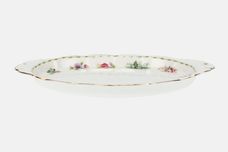 Royal Albert Flower of the Month Series - Montrose Shape Tray (Giftware) Oval - Eared 10" thumb 1