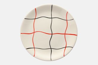 Meakin Check - Red & black Breakfast / Lunch Plate 9"