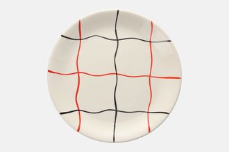 Meakin Check - Red & black Dinner Plate 10"