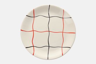 Meakin Check - Red & black Dinner Plate 10"