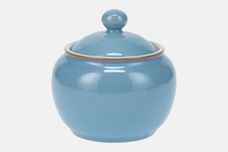 Denby Colonial Blue Sugar Bowl - Lidded (Tea) Rounded shape 3 1/8" thumb 1