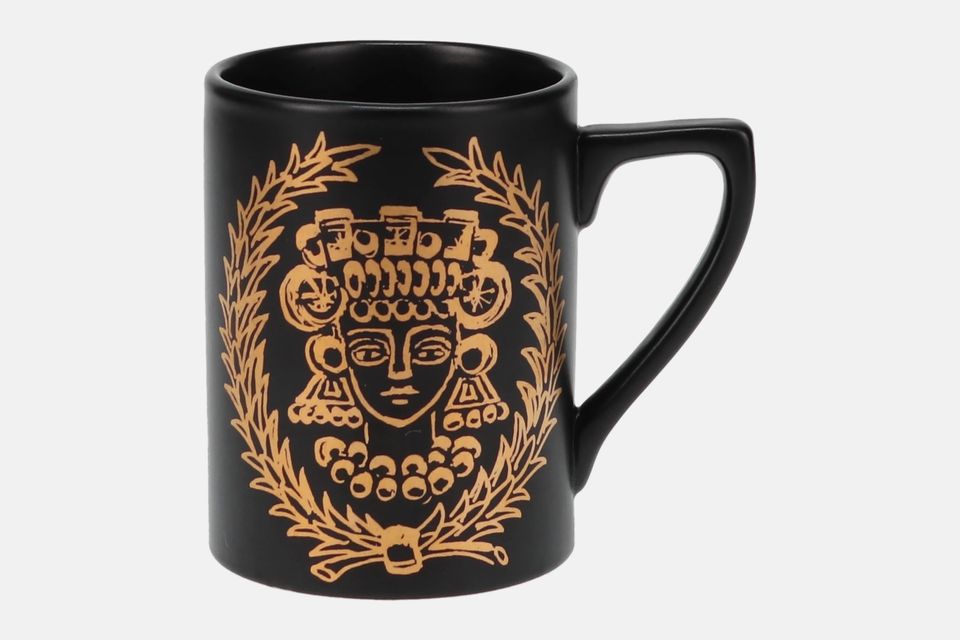 Portmeirion Queen of Carthage Coffee/Espresso Can 2 1/2" x 3 1/4"